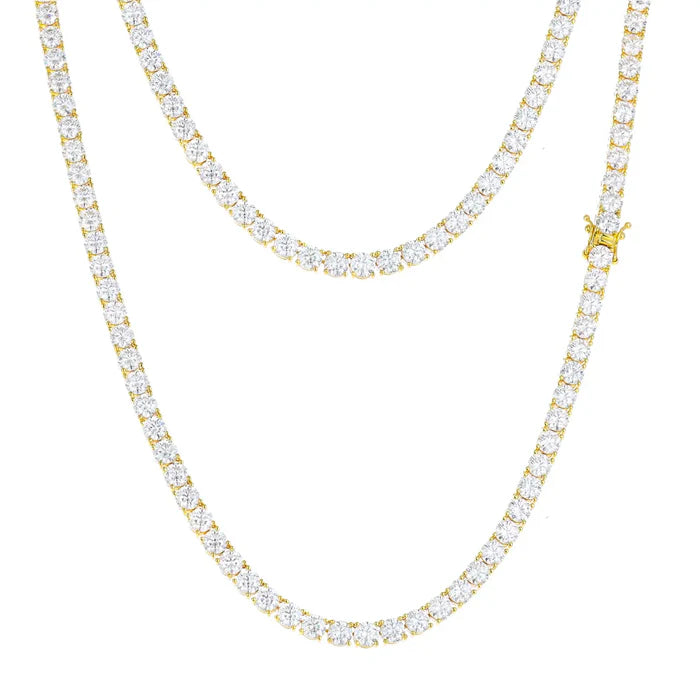 FREGIA TENNIS – MOISSANITE HALSBAND - S925 GULDPLÄTERAD Fregia