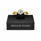 FREGIA MOISSANITE RING – GULD 2CT Fregia