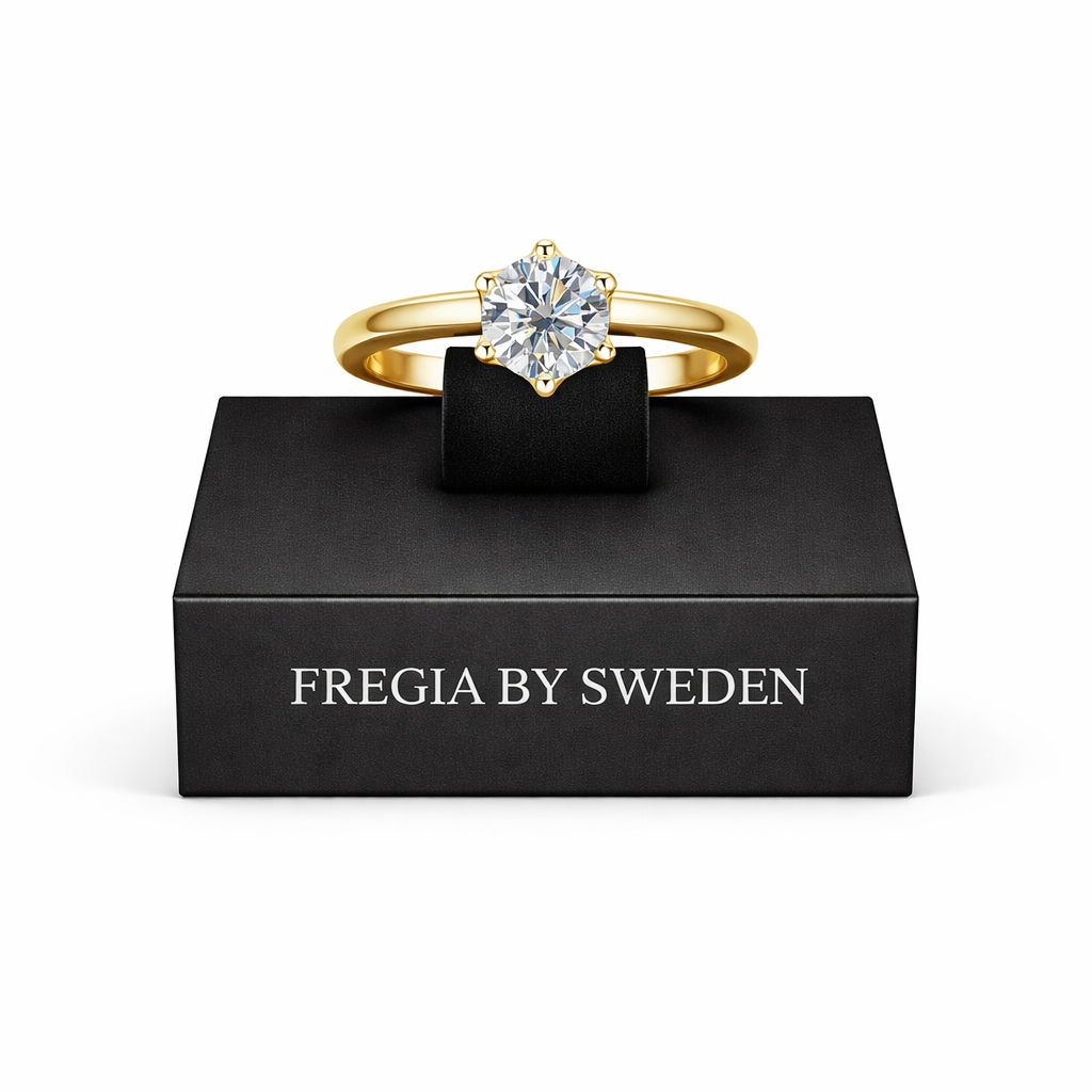 FREGIA MOISSANITE RING – GULD 2CT Fregia
