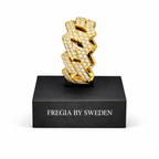 FREGIA CUBAN MOISSANITE RING - S925 GULDPLÄTERAD Fregia