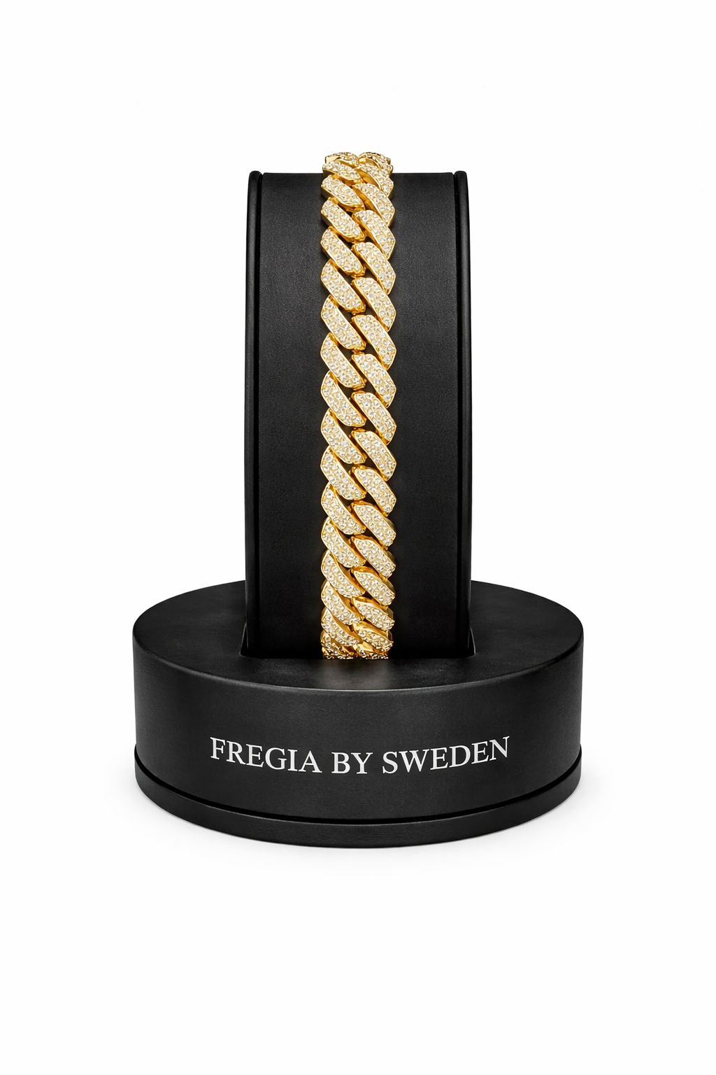 FREGIA CUBAN ICE ARMBAND MOISSANITE S925 SILVER - 18K GULDPLÄTERAD Fregia