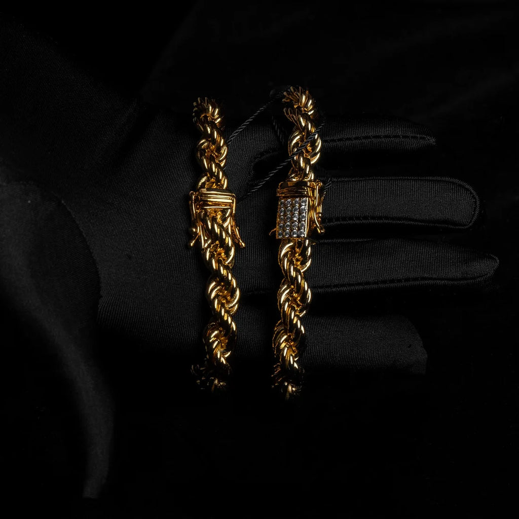 FREGIA CORDELL ARMBAND - GULD 10MM (DIAMANTLÅS) Fregia