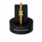FREGIA CORDELL ARMBAND - GULD 8MM (DIAMANTLÅS) Fregia