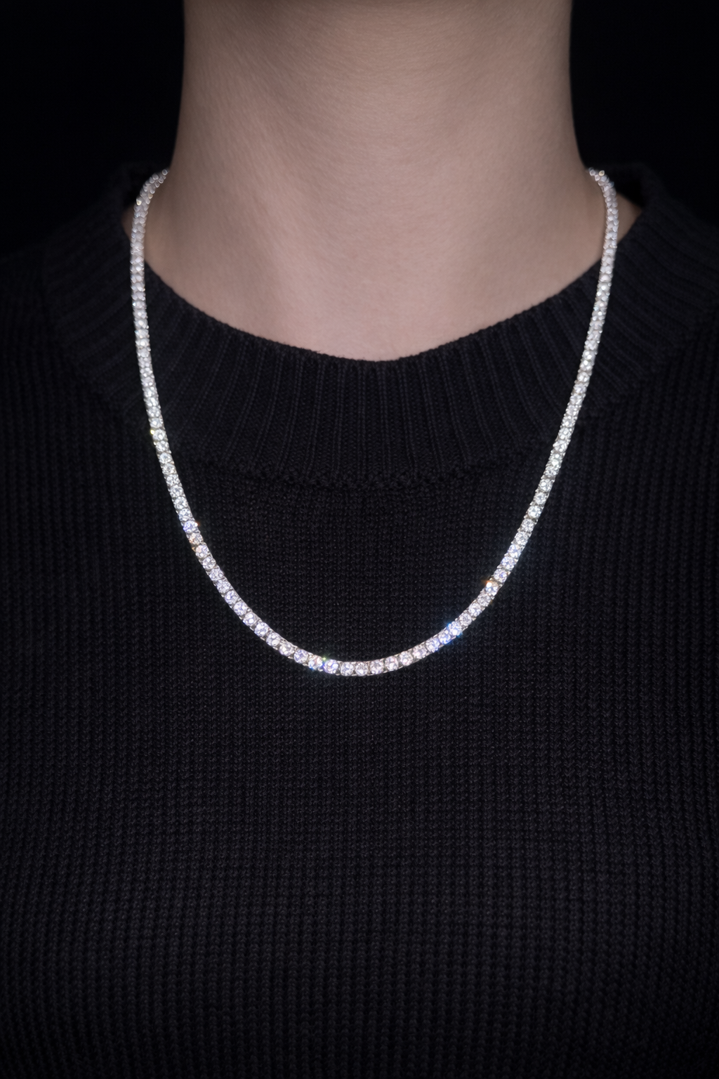 FREGIA TENNIS – MOISSANITE HALSBAND - S925 Fregia