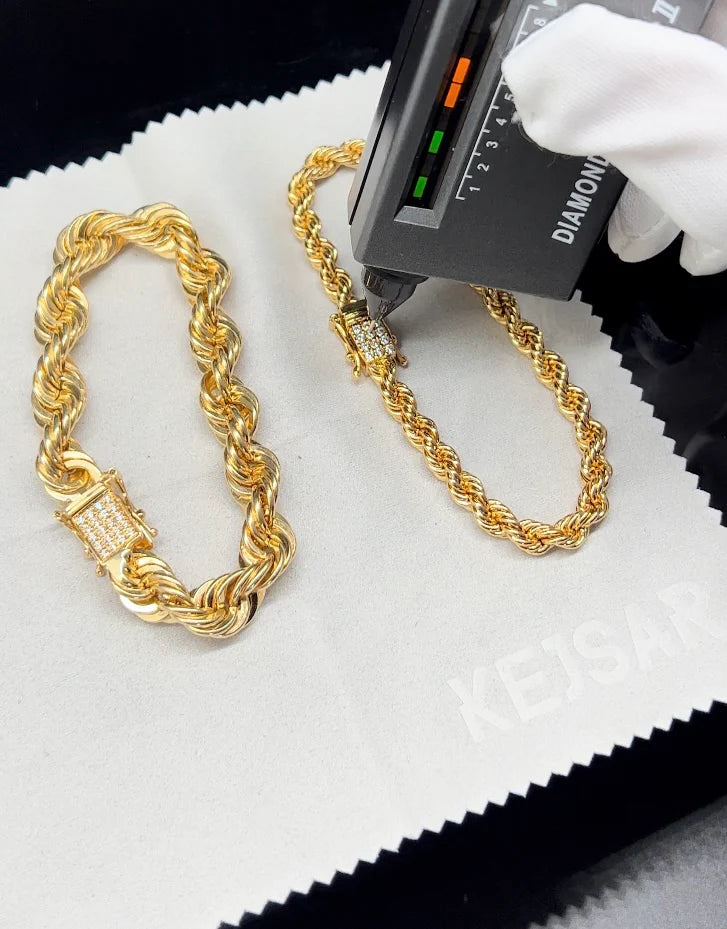FREGIA CORDELL ARMBAND - GULD 6MM (DIAMANTLÅS) Fregia