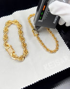 FREGIA CORDELL ARMBAND - GULD 6MM (DIAMANTLÅS) Fregia