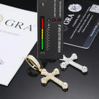 FREGIA MOISSANITE CROSS - GULD Fregia