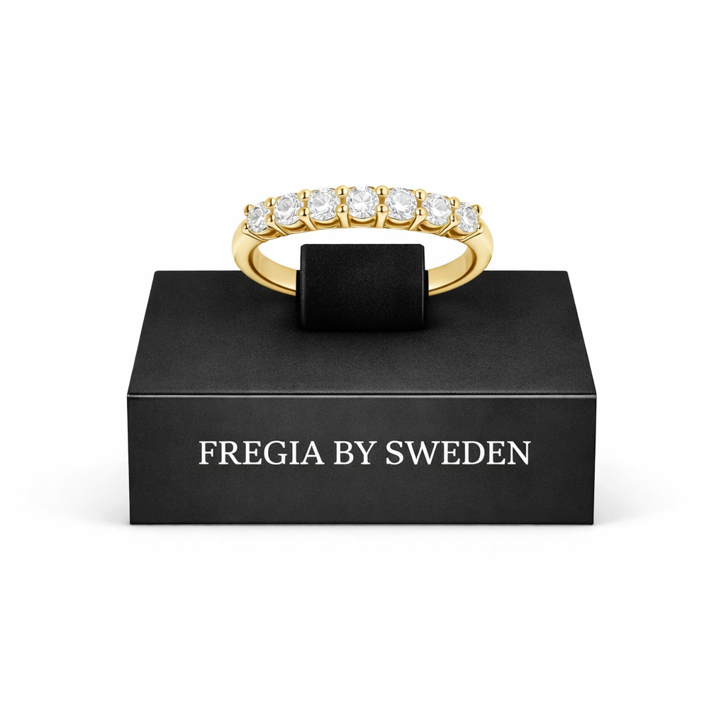 FREGIA MOISSANITE RING – GULD 0.7CT Fregia