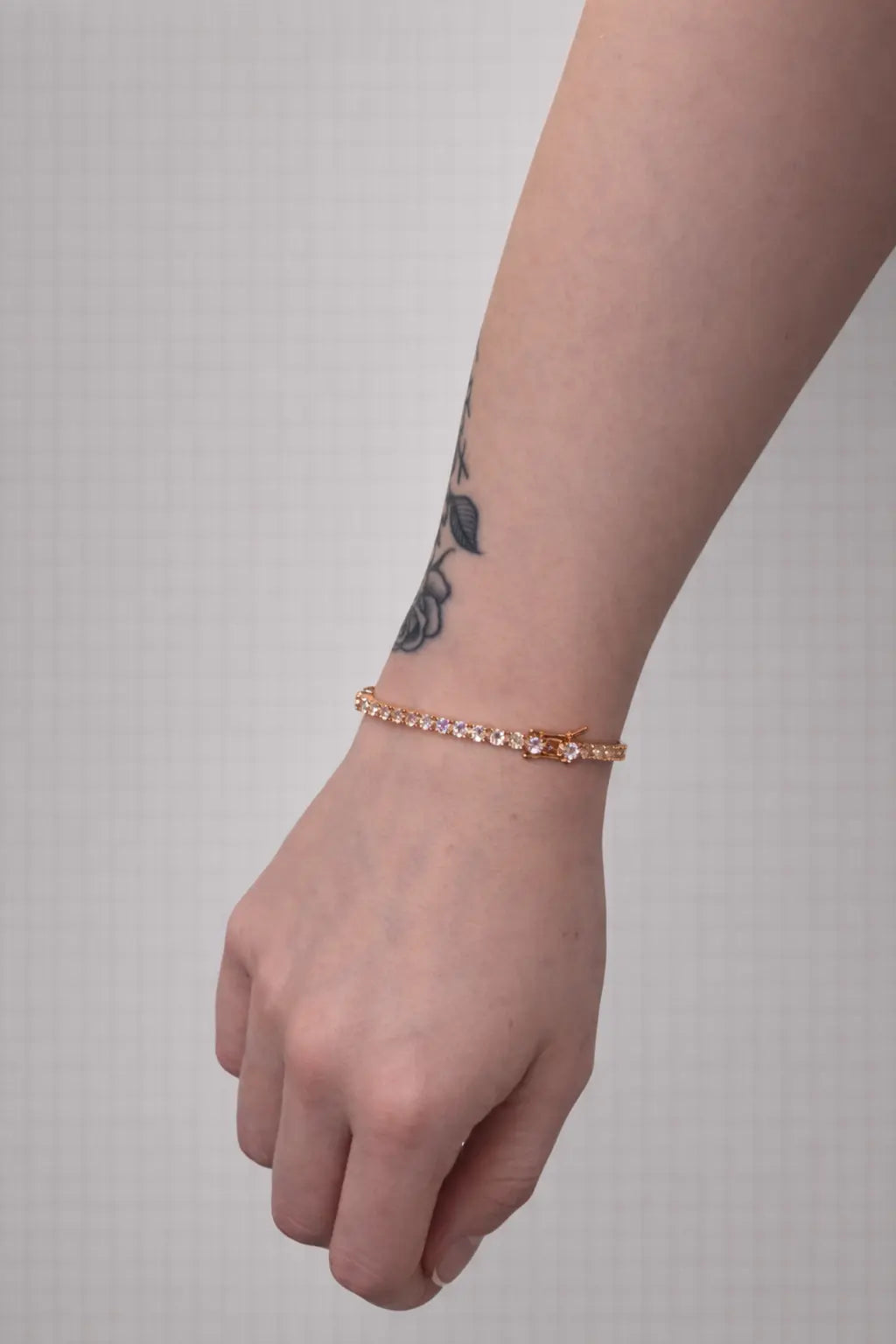 FREGIA TENNIS – MOISSANITE ARMBAND - S925 ROSÉGULDPLÄTERAD Fregia