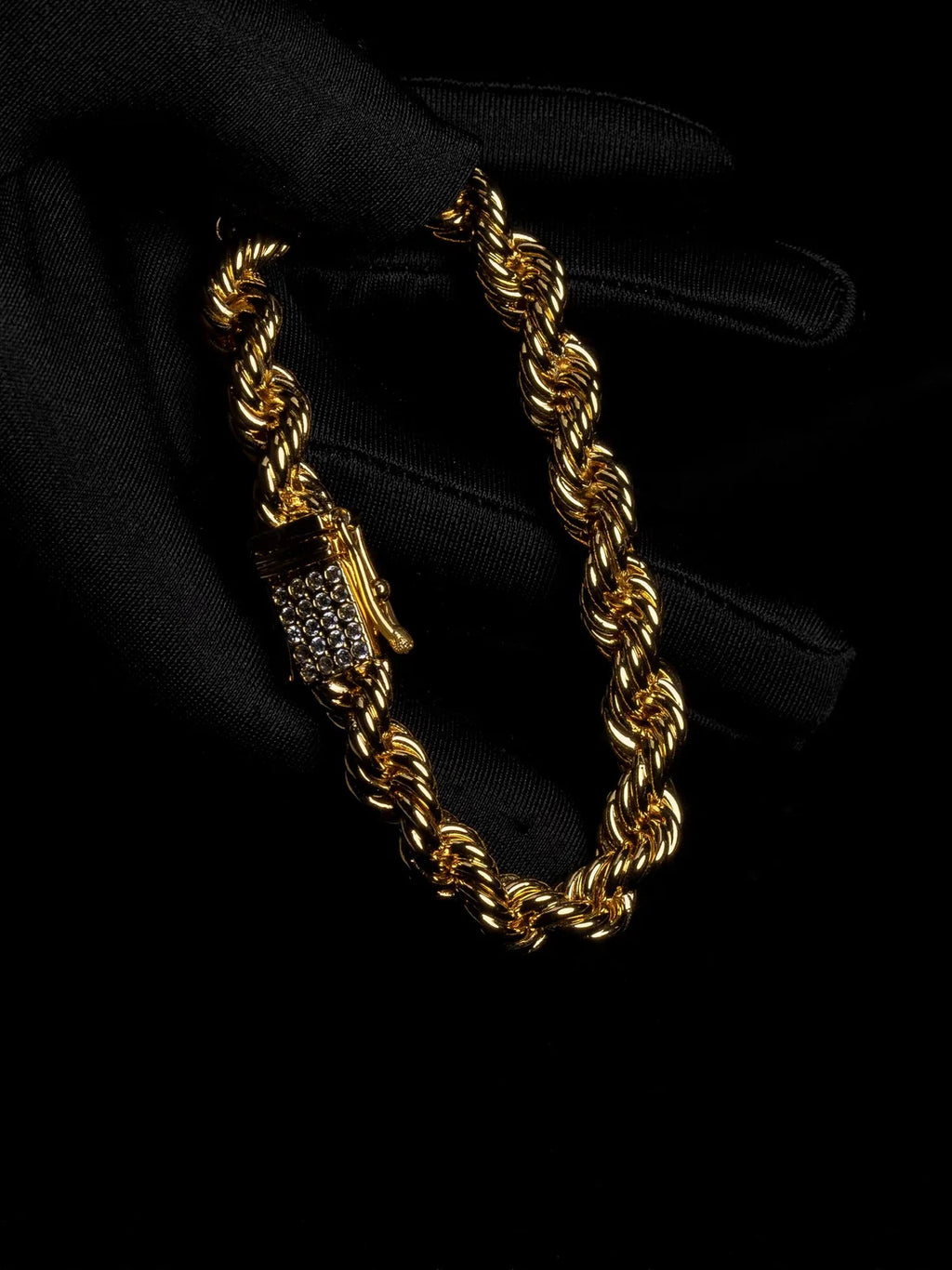 FREGIA CORDELL ARMBAND - GULD 8MM (DIAMANTLÅS) Fregia