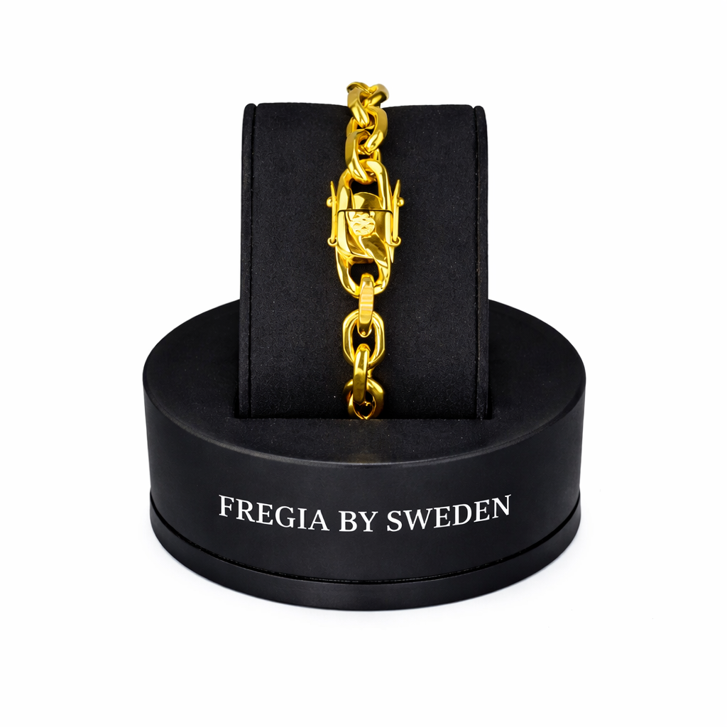 FREGIA ANKAR ARMBAND – GULD 10MM Fregia
