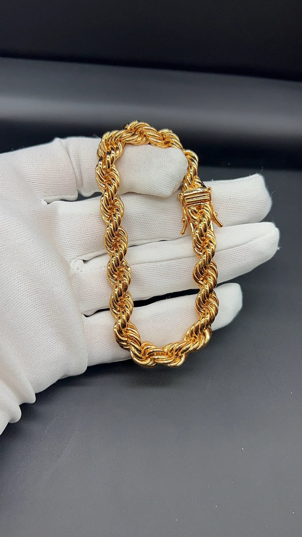 FREGIA CORDELL ARMBAND - GULD 10MM (DIAMANTLÅS) Fregia