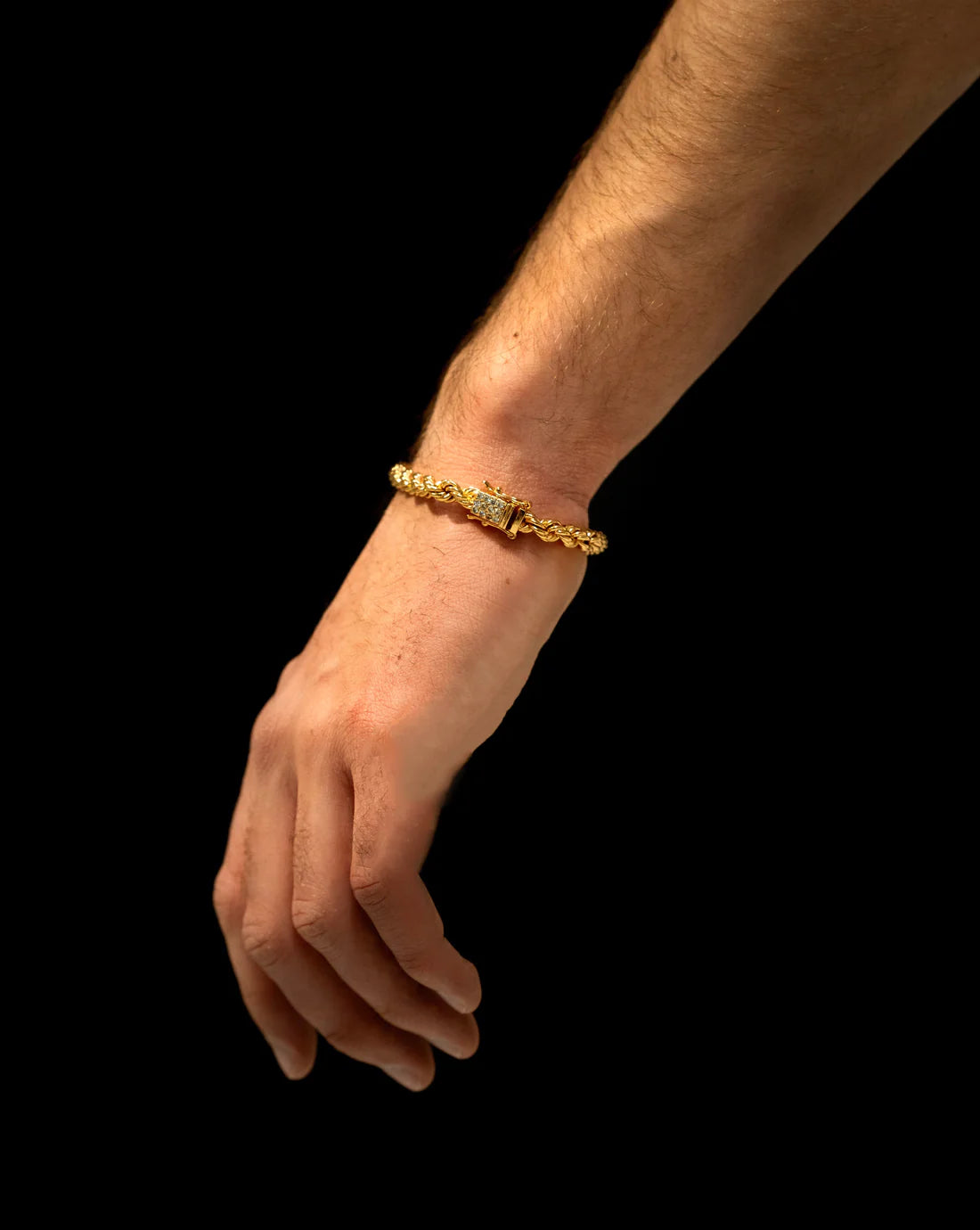 FREGIA CORDELL ARMBAND - GULD 6MM (DIAMANTLÅS) Fregia
