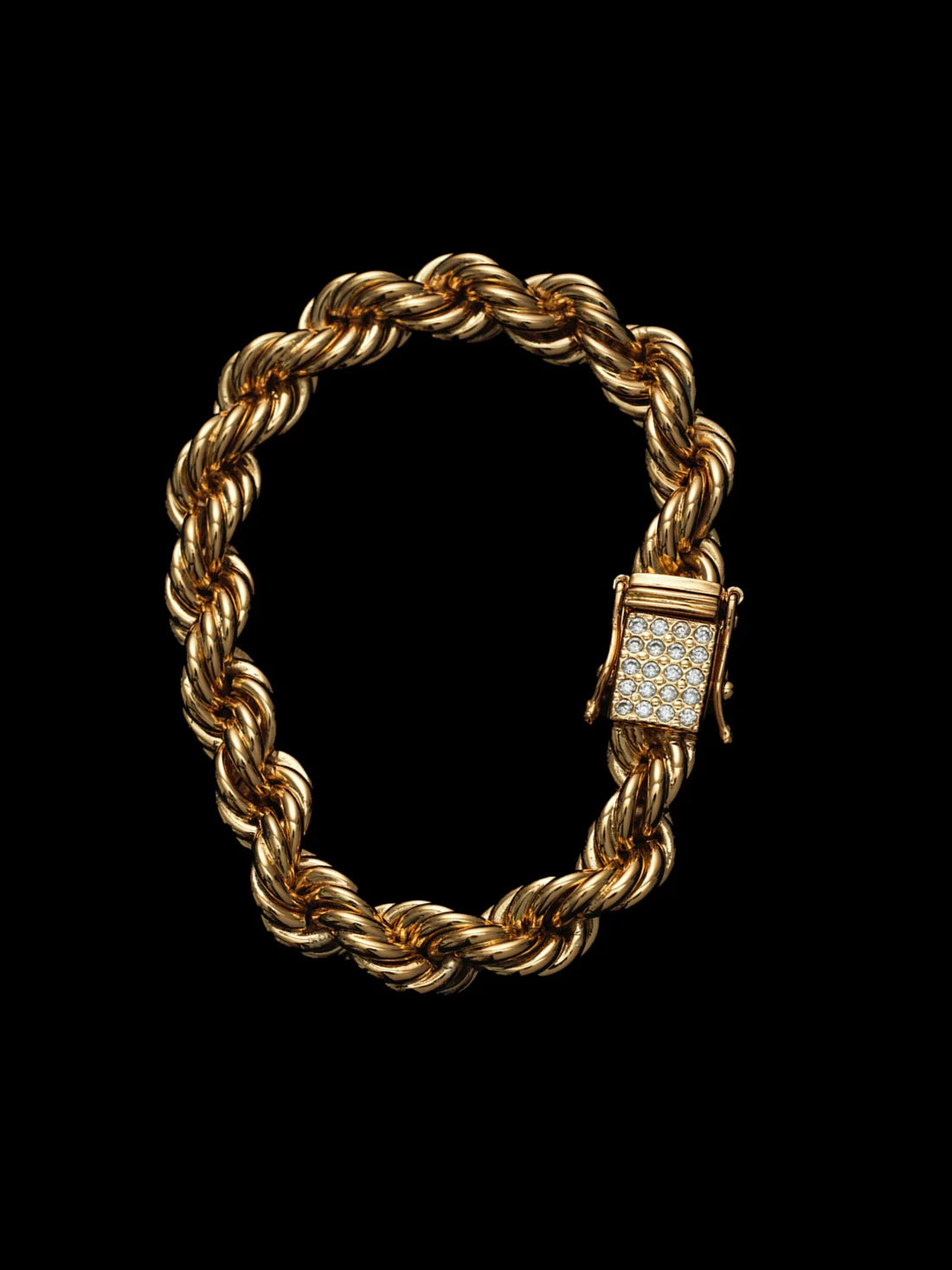 FREGIA CORDELL ARMBAND - GULD 10MM (DIAMANTLÅS) Fregia