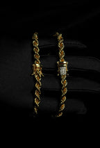 FREGIA CORDELL ARMBAND - GULD 6MM (DIAMANTLÅS) Fregia