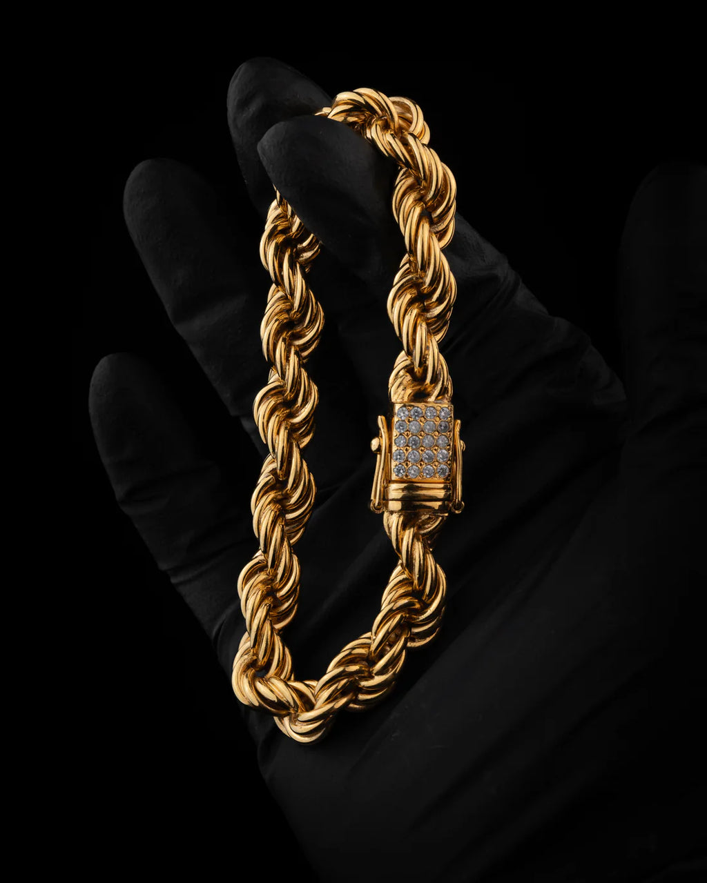 FREGIA CORDELL ARMBAND - GULD 10MM (DIAMANTLÅS) Fregia