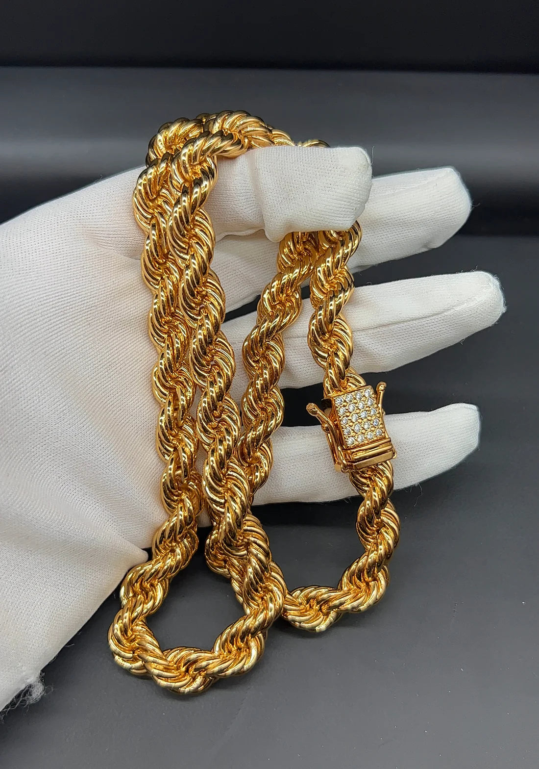 FREGIA CORDELL HALSBAND - GULD 10MM (DIAMANTLÅS) Fregia