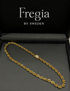 FREGIA CORDELL HALSBAND - GULD 10MM (DIAMANTLÅS) Fregia