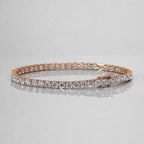 FREGIA TENNIS – MOISSANITE ARMBAND - S925 ROSÉGULDPLÄTERAD Fregia