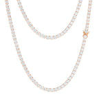 FREGIA TENNIS – MOISSANITE HALSBAND - S925 ROSÉGULDPLÄTERAD Fregia