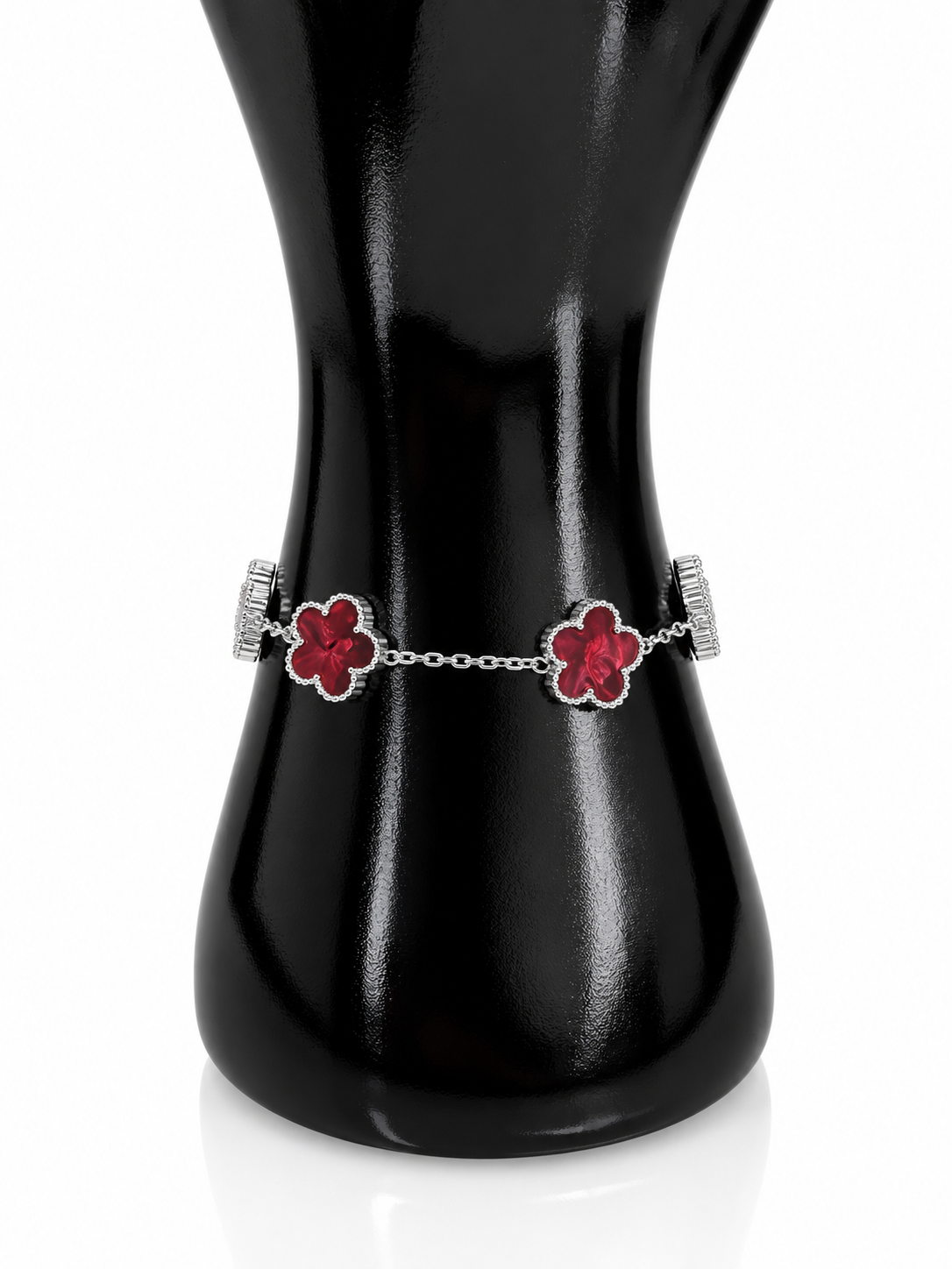 Aura Ruby Silver – Armband