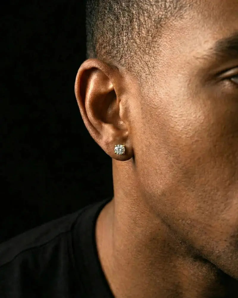 FREGIA MOISSANITE STUDS – GULD 5-8MM Fregia