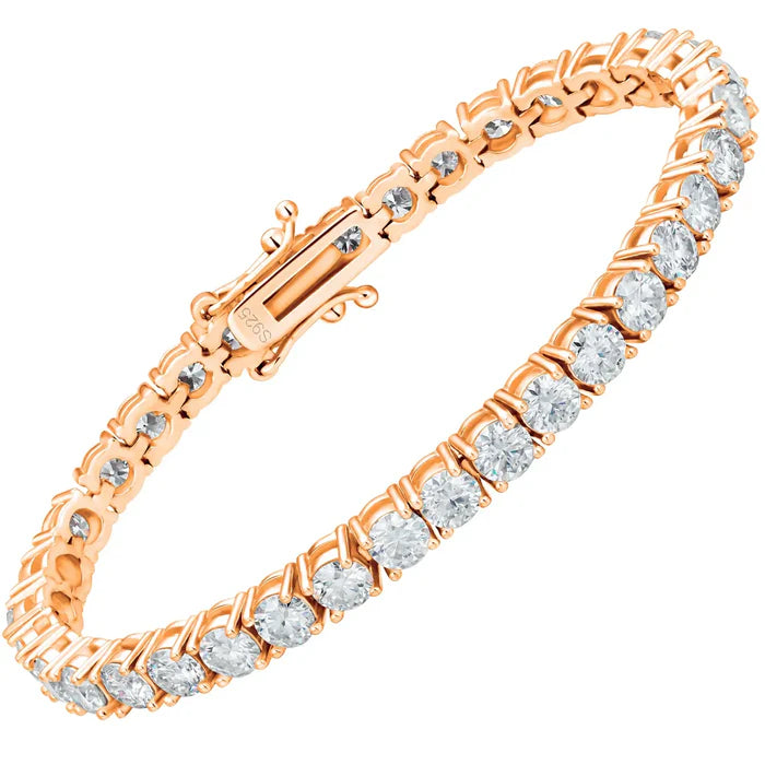 FREGIA TENNIS – MOISSANITE ARMBAND - S925 ROSÉGULDPLÄTERAD Fregia