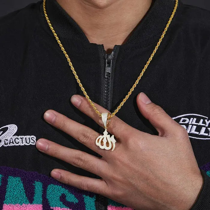 FREGIA MOISSANITE ISLAMIC ALLAH HÄNGE – GULD Fregia